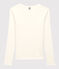 T-shirt cocotte "L'ICONIQUE" in cotone Donna bianco ECUME