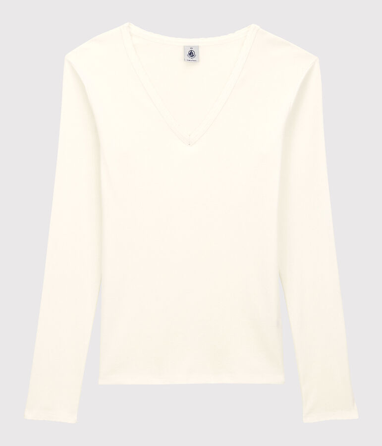 T-shirt cocotte L'ICONIQUE in cotone Donna bianco