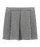 Gonna per bambina in tubique matelassé grigio CAPECOD/bianco MARSHMALLOW
