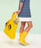 Borsa shopping tinta unita giallo JAUNE