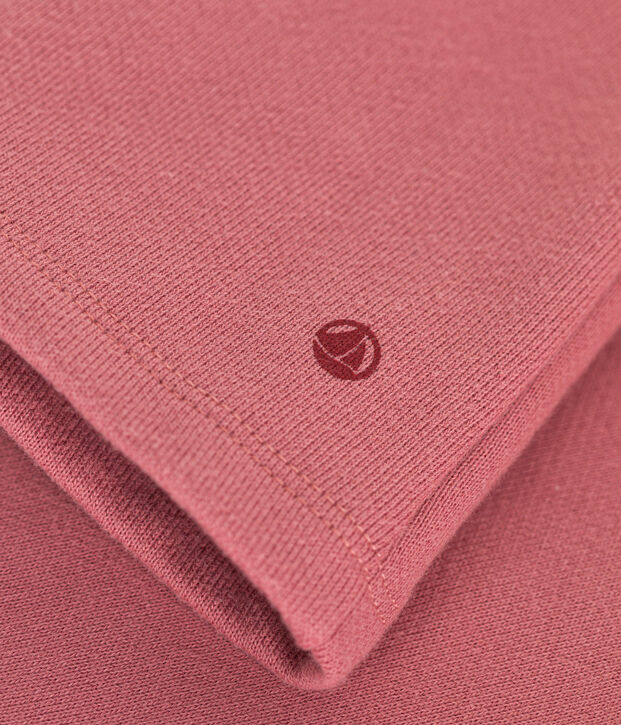 Cardigan in tessuto felpato per beb&egrave; rosa