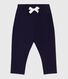 Pantaloni in cotone tinta unita neonato