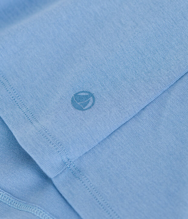 T-shirt donna L'Iconique Cocotte in cotone tinta unita blu