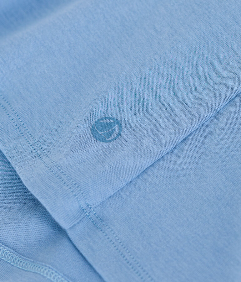 T-shirt donna L'Iconique Cocotte in cotone tinta unita blu ALASKA