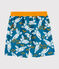 Shorts da mare riciclati bambino blu MYKONOS/ecru MULTICO
