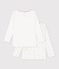 Set di T-shirt a maniche lunghe in cotone fantasia bambina multicolore