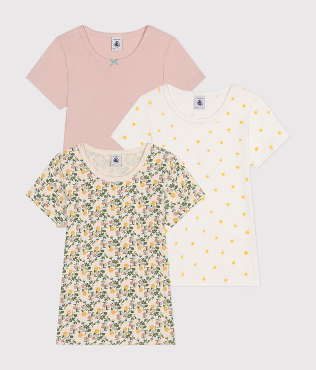 Confezione da 3 t-shirt bambino a maniche corte in cotone multicolore