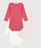 Lot de bodies manches longues en coton multicolore