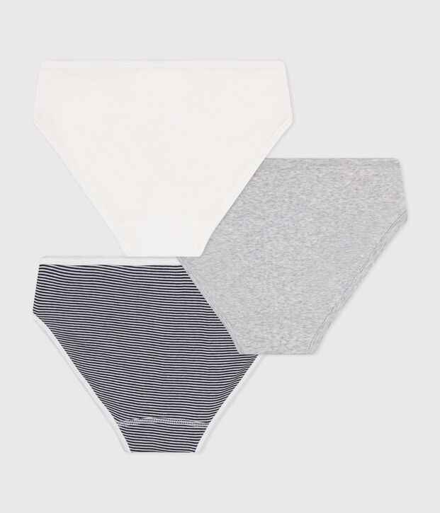 Confezione da 3 slip donna in cotone multicolore