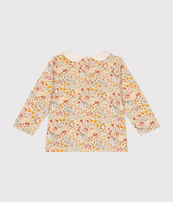 Blusa con colletto in cotone neonato bianco AVALANCHE/ MULTICO