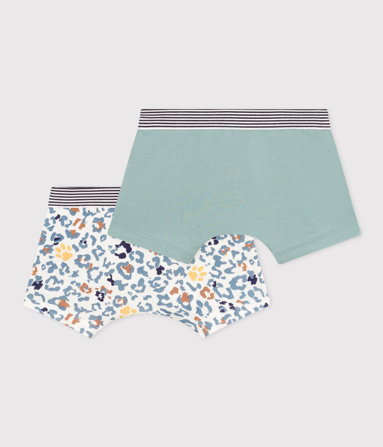 Confezione da 2 boxer bambino in cotone multicolore