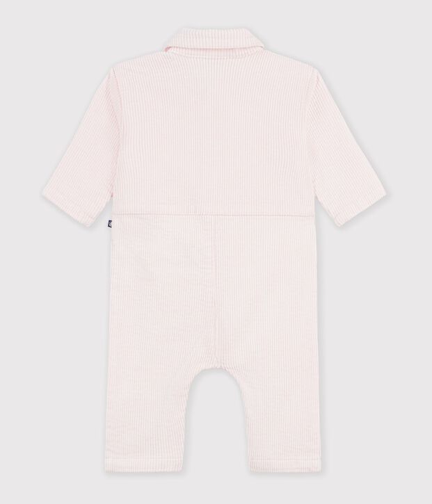 Tutina lunga in ciniglia tinta unita neonato BARELY
