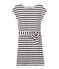Abito in Lino Donna bianco MARSHMALLOW/blu MEDIEVAL