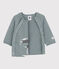 Cardigan orso bebè in maglia di lana e cotone grigio SEDUMBLUE