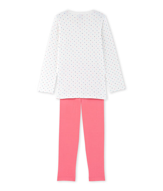 Pigiama per bambina a pois bianco LAIT/rosso CARMEN/ MULTICO