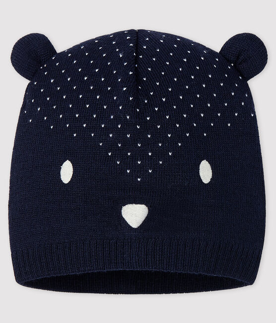 Cappello bebè femmina/maschio blu SMOKING