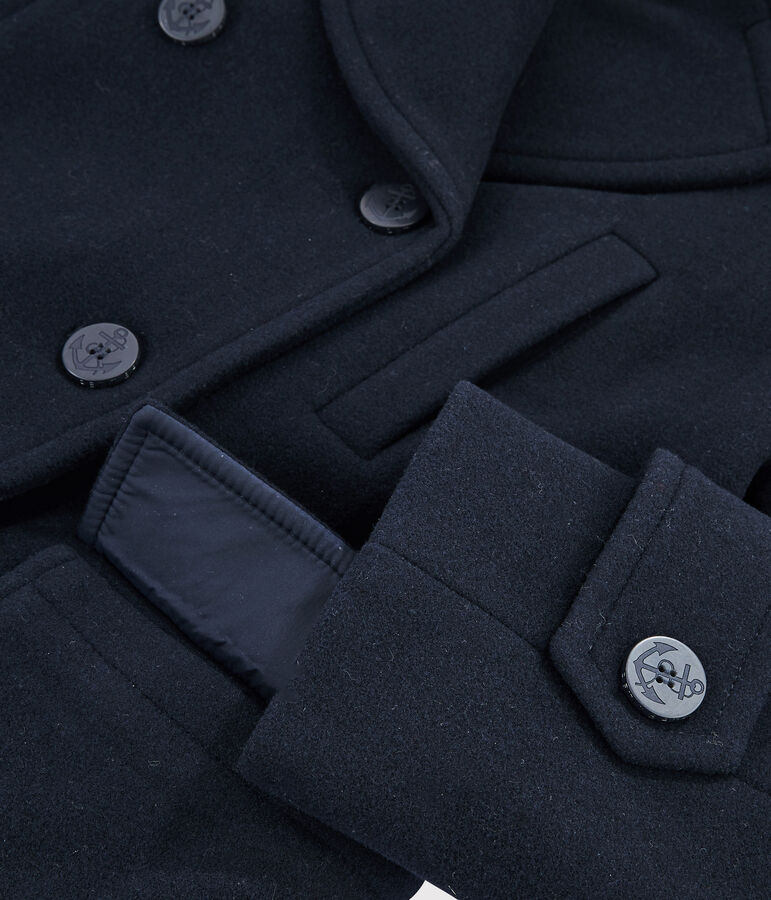 Giaccone marinaro in lana Donna blu