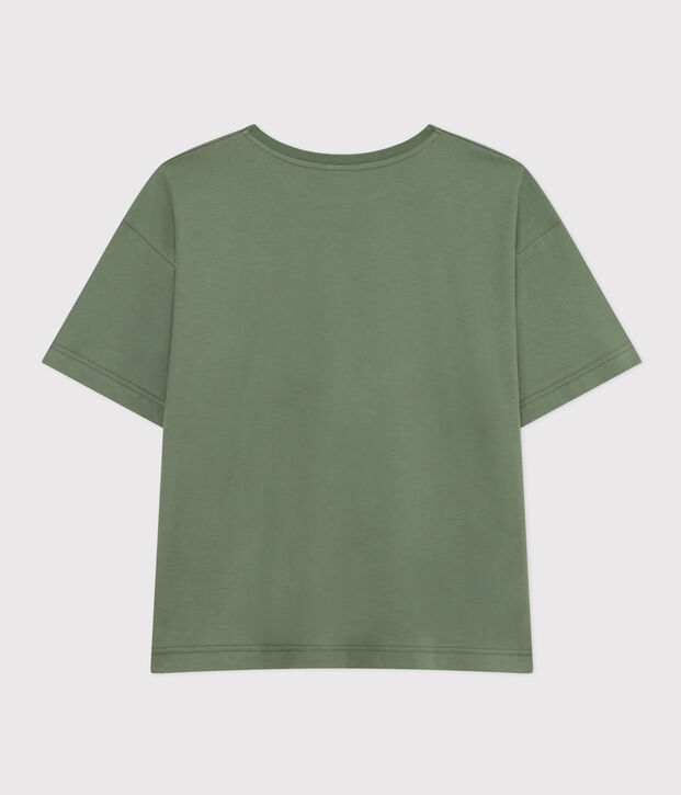 T-shirt LE BOXY in cotone donna verde
