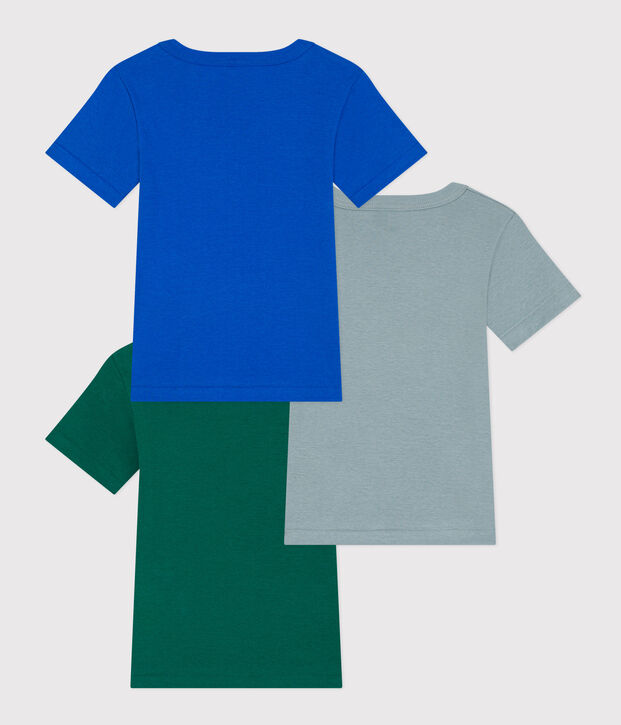 Confezione da 3 t-shirt manica corta bambino in cotone multicolore
