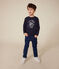 T-shirt a maniche lunghe in jersey sottile bambino blu SMOKING