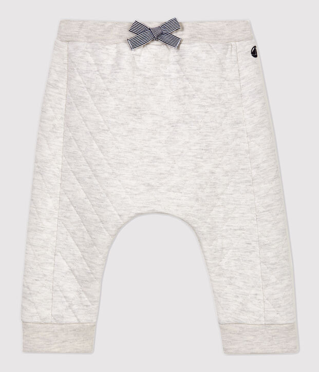 Pantalone trapuntato beb&egrave; beige