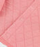 Cardigan bebè in tubique trapuntato rosa PAPAYE