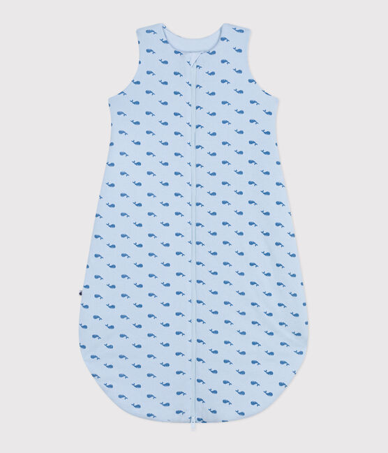 Sacco nanna in cotone con balena stampata neonato TOG 2 blu TOUDOU/ ALASKA