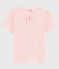 T-shirt a maniche corte in cotone bambina rosa MINOIS