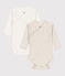 Confezione da 2 body incrociati a maniche lunghe in cotone variante 1