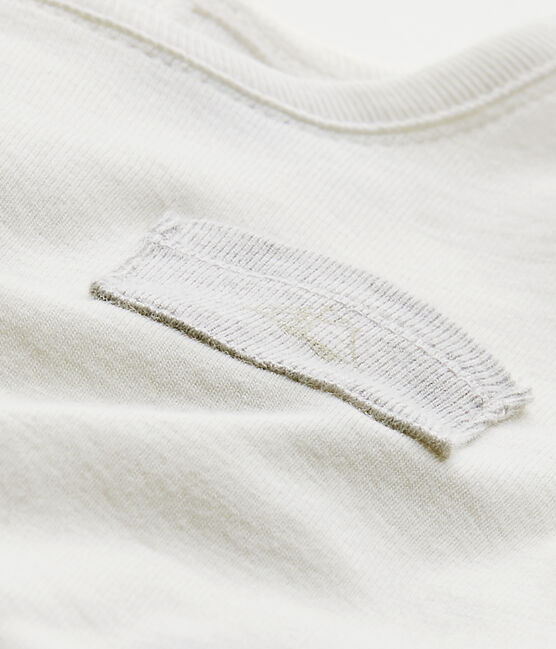 T-shirt bebé bambino tinta unita bianco MARSHMALLOW