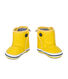 Esterno cerato giallo e interno in cotone millerighe.