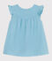 Abito senza maniche in cotone tinta unita neonato blu AQUATIC