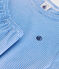 Pigiama short bambino in cotone rigato DELPHINIUM/ MARSHMALLOW