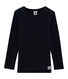 T-shirt a maniche lunghe in lana seta e cotone da bambino