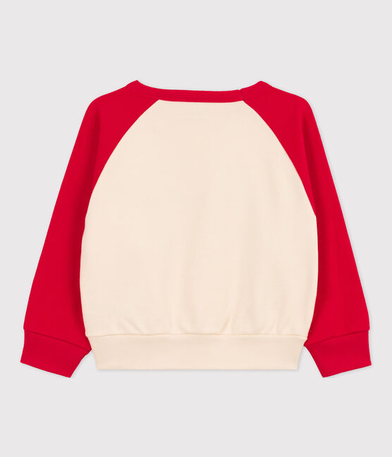 Felpa unisex rosso PEPS/bianco AVALANCHE