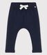 Pantaloni a righe in jersey spesso per bebè