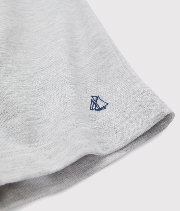 Bermuda in jersey medio bambino grigio