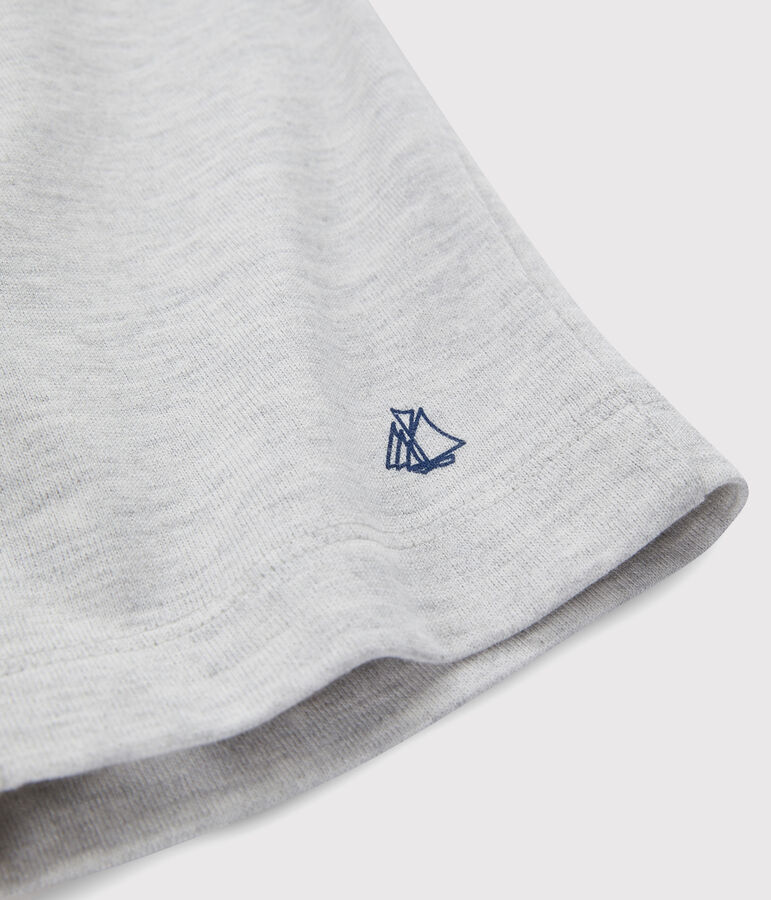 Bermuda in jersey medio bambino grigio