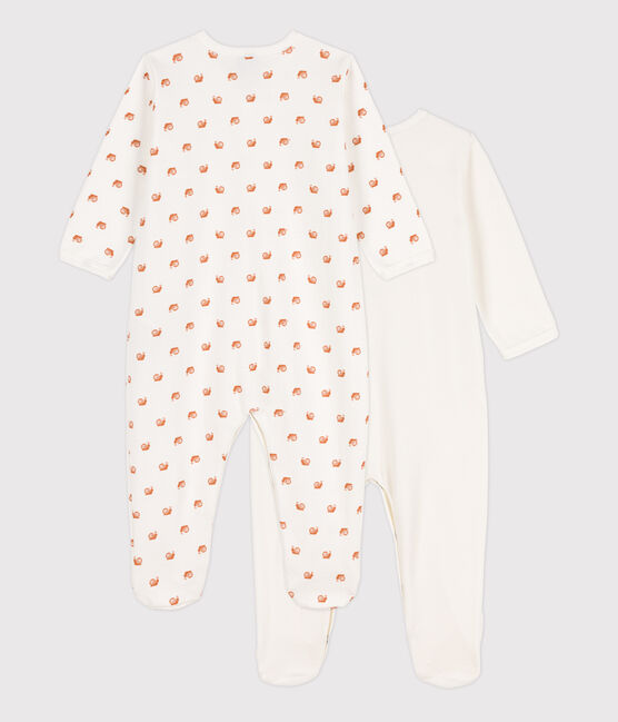 Confezione da 2 tutine pigiama di cotone per neonati variante 1