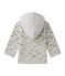 Felpa con cappuccio bebé bambino grigio BELUGA/bianco MULTICO