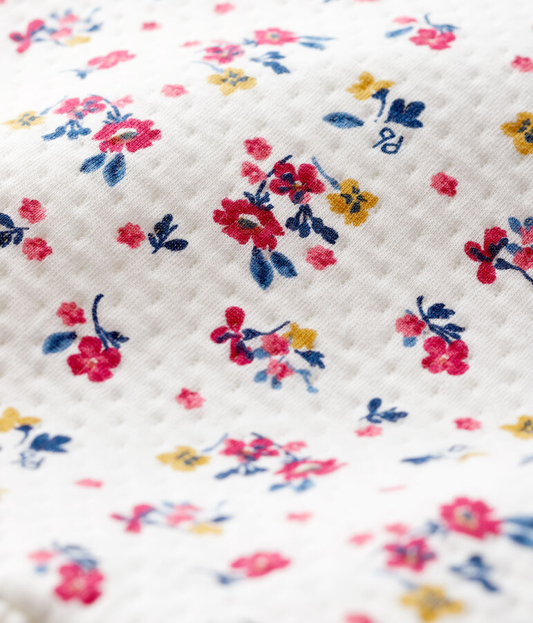 Abito a maniche lunghe da beb&egrave; femmina bianco MARSHMALLOW/bianco MULTICO