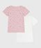 Set di T-shirt a maniche corte in cotone con mele stampate bambina variante 1