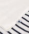 Pigiama corto in cotone con stampa a cuori donna bianco MARSHMALLOW/blu SMOKING