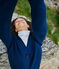 Cardigan a costa inglese in cotone Donna blu INCOGNITO