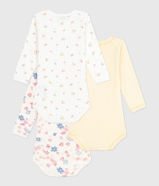 Set di body a maniche lunghe in cotone con stampa a fiori neonato variante 1