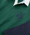 Polo rugby bambino verde SOUSBOIS/blu SMOKING