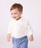 Camicia in cotone tinta unita neonato bianco ECUME