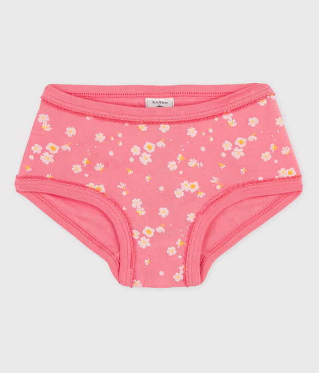 La mutandina in cotone per bambina rosa/multicolore