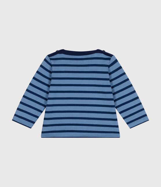 Maglia a righe in cotone spesso neonato blu BEACH/ MEDIEVAL