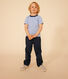 T-shirt a righe in jersey leggero bambino